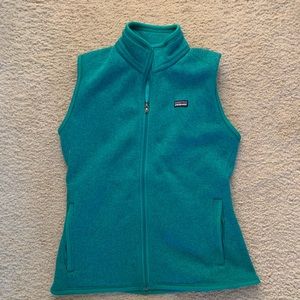 Women’s Patagonia teal better sweater vest size M